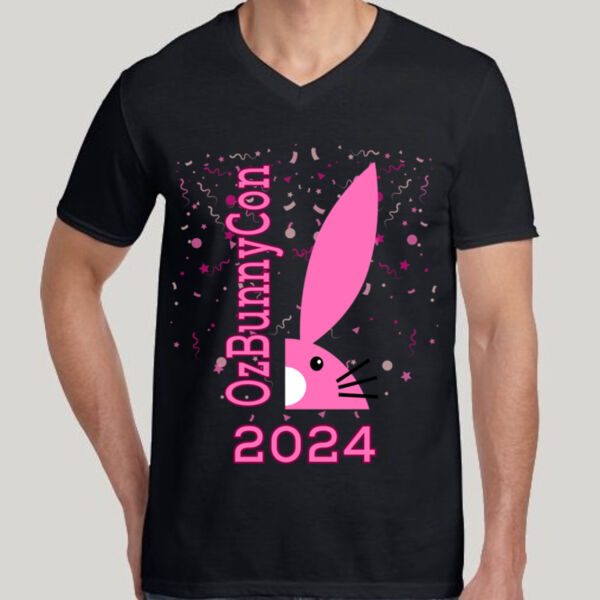 OzBunnyCon 2024 - Pink - Unisex V Neck Thumbnail