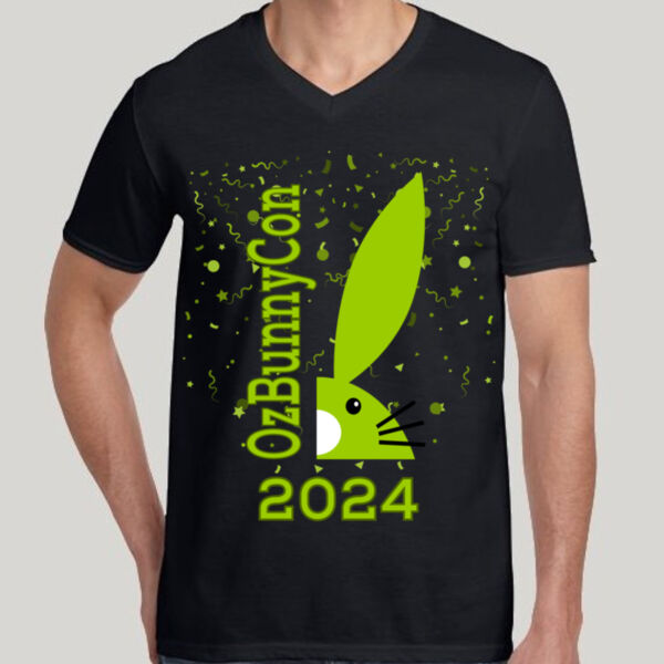 OzBunnyCon 2024 - Green - Unisex V Neck Thumbnail