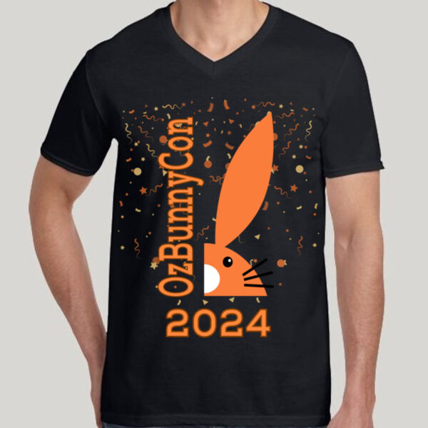 OzBunnyCon 2024 - Orange - Unisex V Neck Thumbnail
