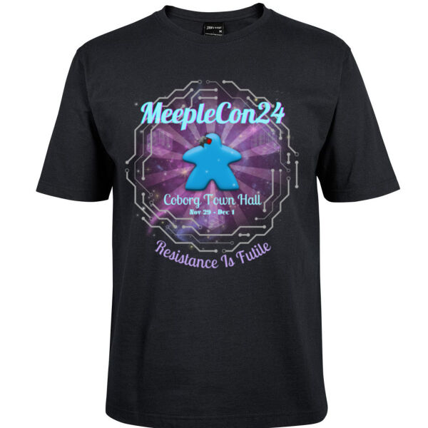 MeepleCon 2024 - Resistance Is Futile! Unisex Round Neck Tee Thumbnail
